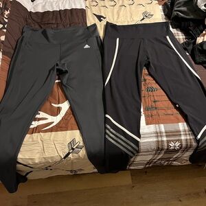 (2) EUC ADIDAS CLIMATE LEGGINGS SIZE XL